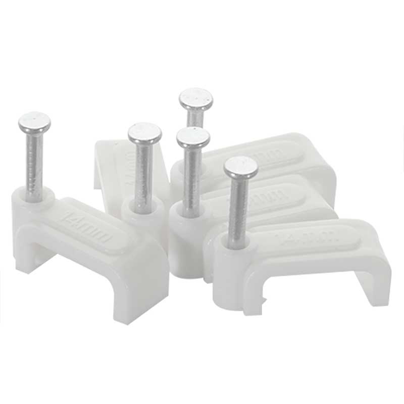 white Flat-Cable-Clips details