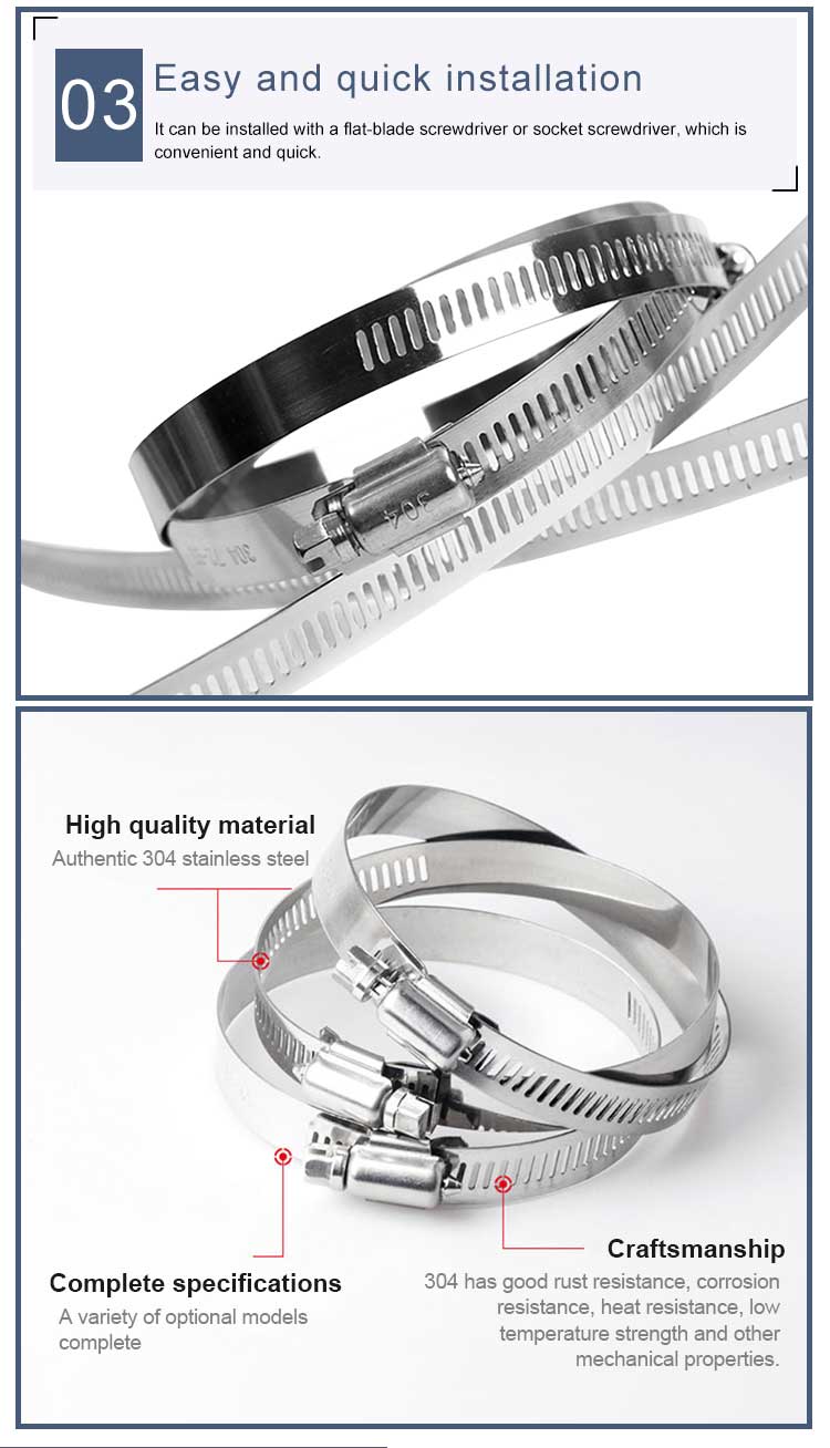 Metal Hose-Clamp Products installation