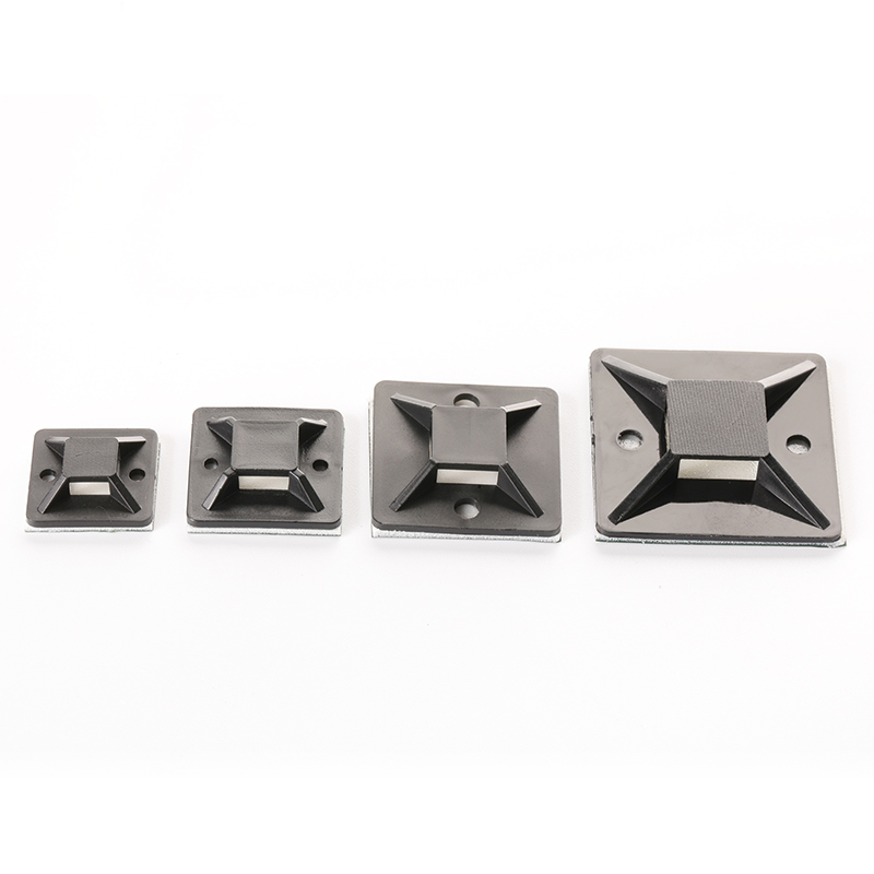 Black Adhesive Cable Tie Base