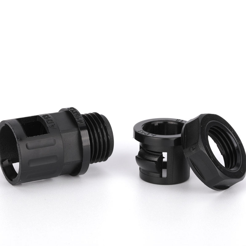 Black Corrugated Tube Connector details
