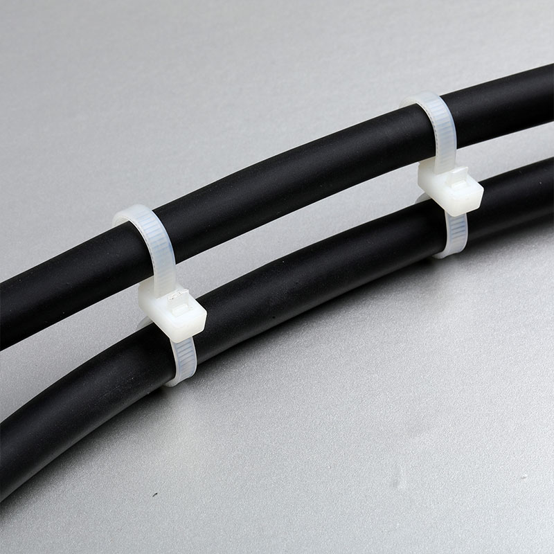 White Double Head Cable Ties Install Application