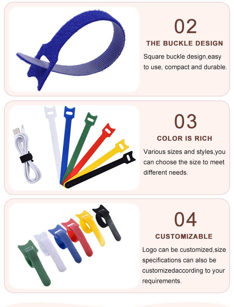 Hook and Loop Cable Ties Products details two