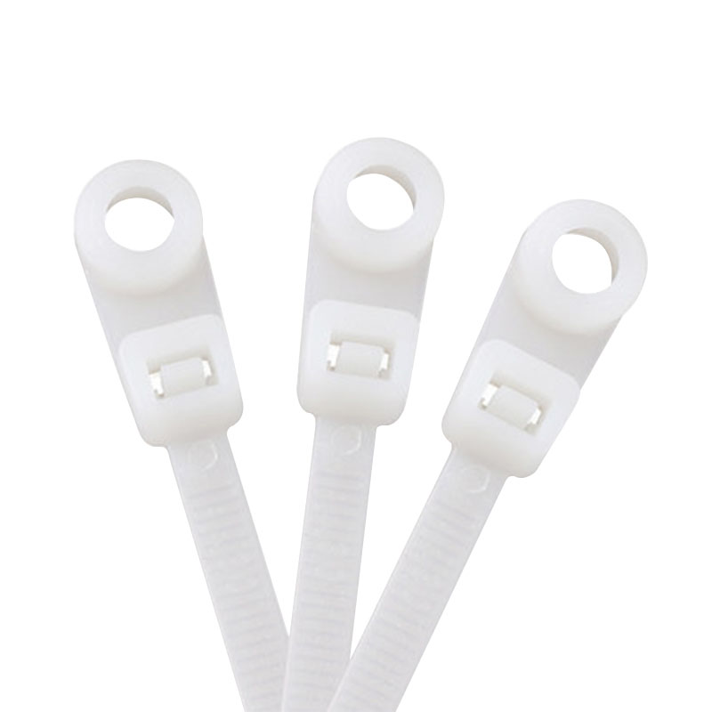 white Mountable Head Cable Ties
