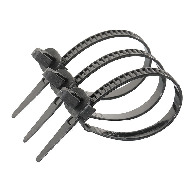 Black Push Mount Cable Ties