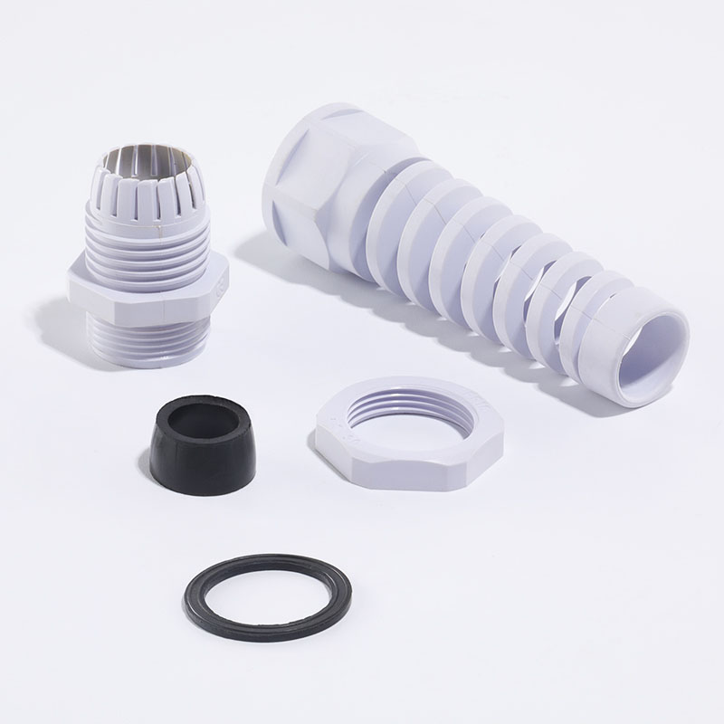 White Spiral Cable Glands part