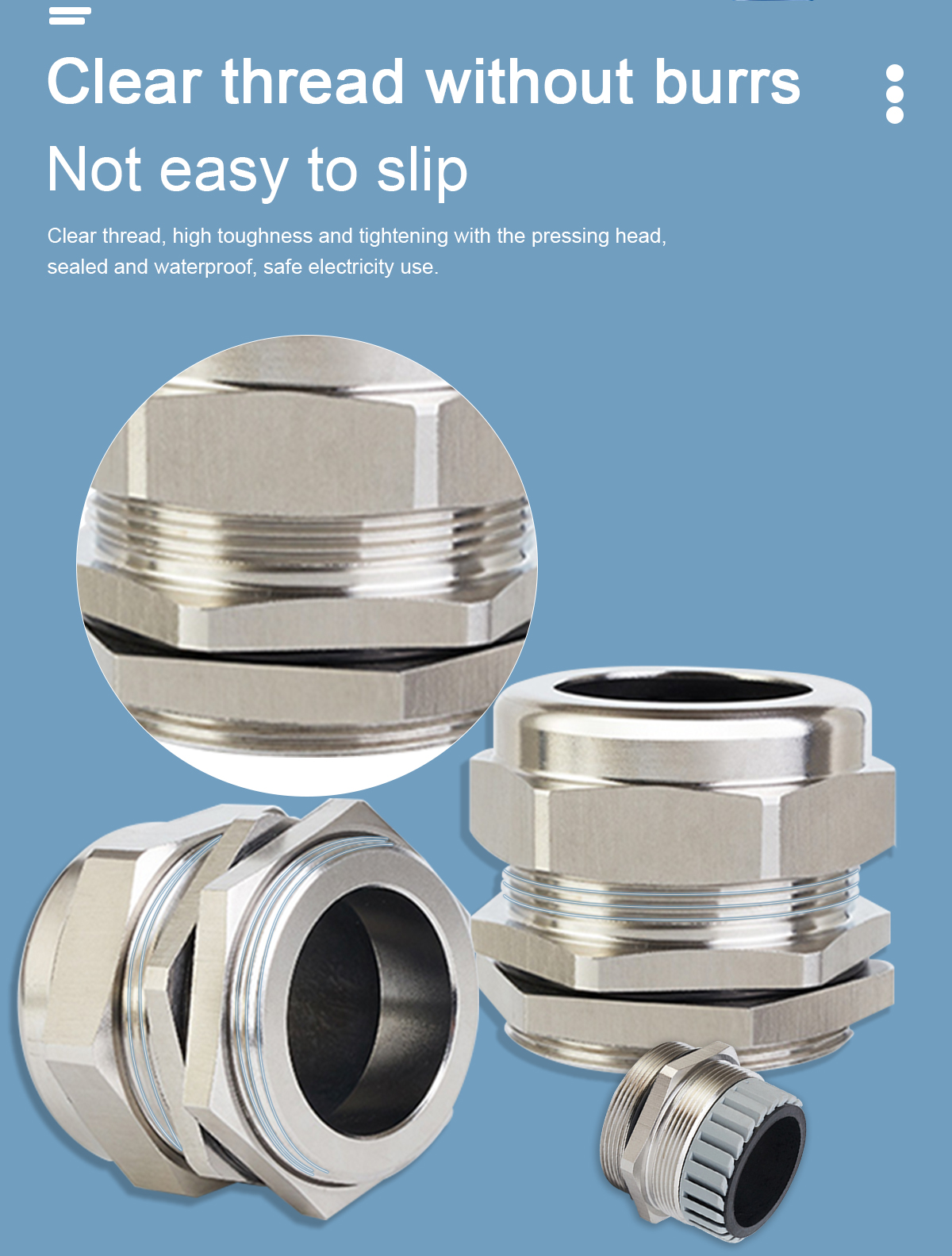 Stainless Steel Cable Glands detail