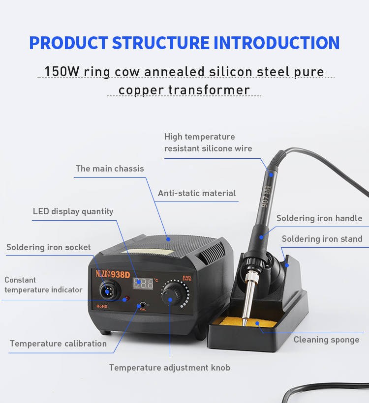 NLZD-938D Electric Soldering Station Details