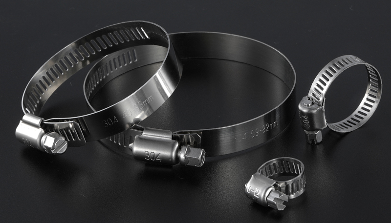Metal hose clamp