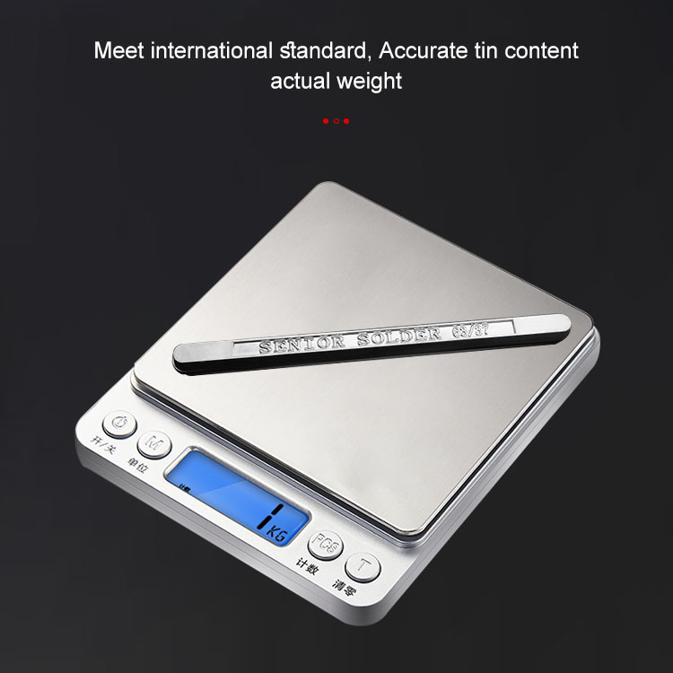 Solder Bar 6337 Weighing